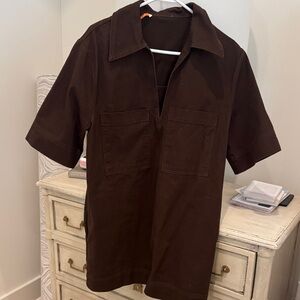 Olivaceous Chocolate Brown dress